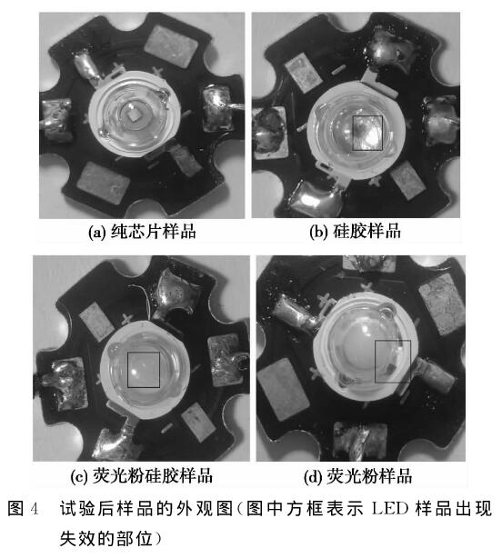 試驗後樣品的（de）外觀圖