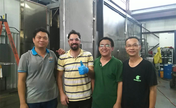 高低溫試驗室交機（jī）現場